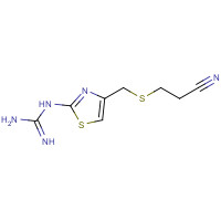 76823-93-3 3-(2-Guanidino-thiazol-4-yl-methylthio)-propionitrile chemical structure