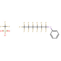77758-84-0 (PERFLUORO-N-HEXYL)PHENYLIODONIUM TRIFLUOROMETHANESULFONATE chemical structure