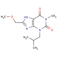 78033-08-6 8-METHOXYMETHYL-3-ISOBUTYL-1-METHYLXANTHINE chemical structure