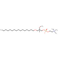 78858-44-3 1-O-HEXADECYL-2-O-METHYL-SN-GLYCERYL-3-PHOSPHORYLCHOLINE chemical structure