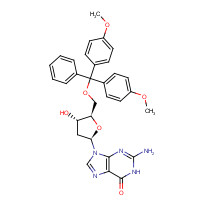 81144-43-6 5'-O-(4,4'-DIMETHOXYTRITYL)-2'-*DEOXYGUA NOSINE chemical structure