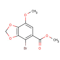 81474-46-6 4-BROMO-7-METHOXY-BENZO[1,3]DIOXOLE-5-CARBOXYLIC ACID METHYL ESTER chemical structure