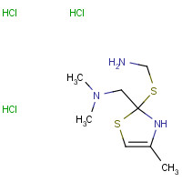 82586-74-1 2-(DIMETHYLAMINOMETHYL)-4-(2-AMINOMETHYLTHIOMETHYL)THIAZOLE TRIHYDROCHLORIDE chemical structure