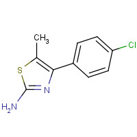 82632-77-7 4-(4-CHLORO-PHENYL)-5-METHYL-THIAZOL-2-YLAMINE chemical structure