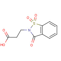 83747-21-1 3-(1,1,3-TRIOXO-1,3-DIHYDRO-1LAMBDA6-BENZO[D]ISOTHIAZOL-2-YL)-PROPIONIC ACID chemical structure