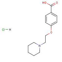 84449-80-9 4-[2-(1-Pipiridine)ethoxybenzoic acid hydrochloride chemical structure