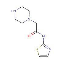 84587-70-2 2-(PIPERAZIN-1-YL)-ACETIC ACID N-(2-THIAZOLYL)-AMIDE 2 HCL chemical structure