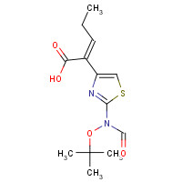 86978-24-7 (Z)-2-(2-tert-Butoxycarbonylaminothiazol-4-yl)-2-pentenoic acid chemical structure