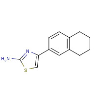 87999-04-0 4-(5,6,7,8-TETRAHYDRO-NAPHTHALEN-2-YL)-THIAZOL-2-YLAMINE chemical structure