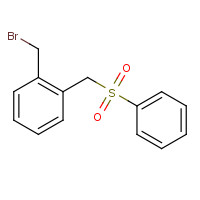 88116-02-3 1-BROMOMETHYL-2-[(PHENYLSULFONYL)METHYL]BENZENE chemical structure
