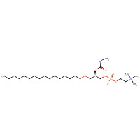 91575-58-5 1-O-HEXADECYL-2-N-METHYLCARBAMYL-SN-GLYCERO-3-PHOSPHOCHOLINE chemical structure