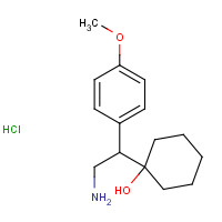 93413-77-5 1-(4-Methoxyphenyl)-2-aminoethyl cyclohexanol hydrochloride chemical structure