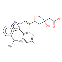 93957-52-9 3-Methyl(E)-7-[3-(4-fluorophenyl)-1-methylethyl-indol-2-yl]-3-hydroxy-5-oxohept-6-enoate chemical structure