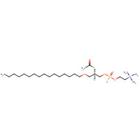 96801-55-7 1-O-HEXADECYL-2-DEOXY-2-THIO-S-ACETYL-SN-GLYCERYL-3-PHOSPHORYLCHOLINE chemical structure