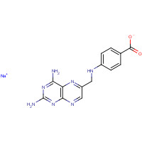 100929-45-1 4-(N-[2,4-DIAMINO-6-PTERIDINYLMETHYL]-AMINO)BENZOIC ACID SODIUM SALT chemical structure