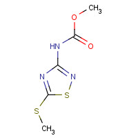 101848-19-5 METHYL 5-METHYLTHIO-1,2,4-THIADIAZOL-3-YLCARBAMATE chemical structure