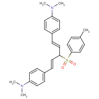 104080-17-3 BIS(P-DIMETHYLAMINOSTYRYL)-P-METHYLPHENYLSULFONYLMETHANE chemical structure