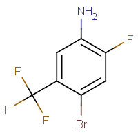 104460-70-0 4-BROMO-2-FLUORO-5-(TRIFLUOROMETHYL)ANILINE chemical structure