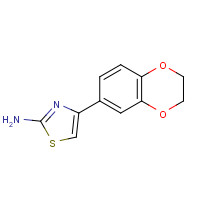 105362-06-9 4-(2,3-DIHYDRO-BENZO[1,4]DIOXIN-6-YL)-THIAZOL-2-YLAMINE chemical structure