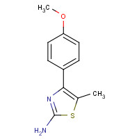 105512-88-7 4-(4-METHOXY-PHENYL)-5-METHYL-THIAZOL-2-YLAMINE chemical structure