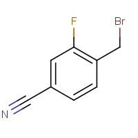 105942-09-4 2-Fluoro-4-cyanobenzyl bromide chemical structure