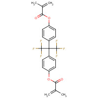 108050-42-6 4,4'-(HEXAFLUOROISOPROPYLIDENE)DIPHENYL DIMETHACRYLATE chemical structure