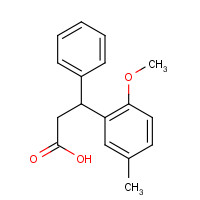 109089-77-2 3-(2-Methoxy-5-methylphenyl)-3-phenylpropanoic acid chemical structure