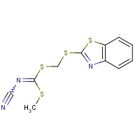 109348-92-7 [(BENZO[D]THIAZOL-2-YLTHIO)METHYL] METHYLCYANOCARBONIMIDODITHIOATE chemical structure