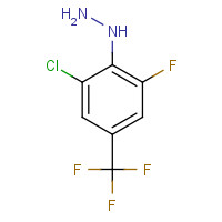 110499-66-6 2-CHLORO-6-FLUORO-4-(TRIFLUOROMETHYL)-PHENYLHYDRAZINE chemical structure