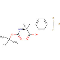 114873-07-3 BOC-L-4-Trifluoromethylphe chemical structure
