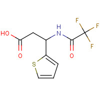 115957-22-7 3-(2-THIENYL)-3-[(2,2,2-TRIFLUOROACETYL)AMINO]PROPANOIC ACID chemical structure
