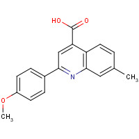 116734-21-5 2-(4-METHOXYPHENYL)-7-METHYLQUINOLINE-4-CARBOXYLIC ACID chemical structure