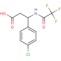 117291-25-5 3-(4-CHLOROPHENYL)-3-[(2,2,2-TRIFLUOROACETYL)AMINO]PROPANOIC ACID chemical structure