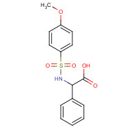 117309-46-3 2-([(4-METHOXYPHENYL)SULFONYL]AMINO)-2-PHENYLACETIC ACID chemical structure