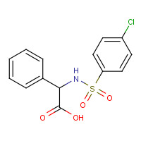 117309-47-4 2-([(4-CHLOROPHENYL)SULFONYL]AMINO)-2-PHENYLACETIC ACID chemical structure