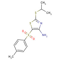 117420-84-5 4-AMINO-2-ISOPROPYLTHIO-5-TOSYLTHIAZOLE chemical structure
