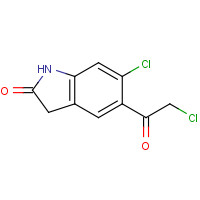 118307-04-3 5-Chloroacetyl-6-chloro-1,3-dihydro-2H-indole-2-one chemical structure