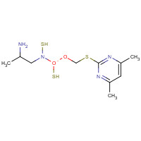 120958-21-6 [(4,6-DIMETHYLPYRIMIDIN-2-YLTHIO)METHYL] METHYLCYANOCARBONIMIDODITHIOATE chemical structure