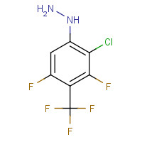 121435-36-7 2-CHLORO-3,5-DIFLUORO-4-(TRIFLUOROMETHYL)PHENYL HYDRAZINE chemical structure