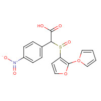 123855-55-0 4-Nitrophenyl 2-(furfurylsulfinyl)acetic acid chemical structure