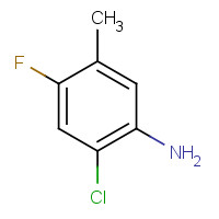 124185-35-9 2-CHLORO-4-FLUORO-5-METHYLANILINE chemical structure