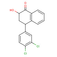 124345-10-4 4-(3,4-Dichlorophenyl)-2-hydroxy-3,4-dihydro-2H-naphthalen-1-one chemical structure