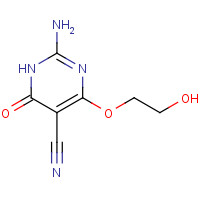126865-37-0 2-AMINO-4-(2-HYDROXYETHOXY)-6-OXO-1,6-DIHYDRO-5-PYRIMIDINECARBONITRILE chemical structure