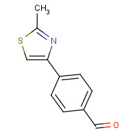 127406-11-5 4-(2-METHYL-1,3-THIAZOL-4-YL)BENZALDEHYDE chemical structure