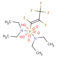 128224-77-1 N,N,N',N'-TETRAETHYL-Z-1,2,3,3,3-PENTAFLUORO-1-PROPENYL PHOSPHONOUS DIAMIDE chemical structure