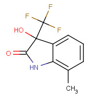 128350-90-3 3-HYDROXY-2-OXO-3-TRIFLUOROMETHYL-7-METHYLINDOLINE chemical structure