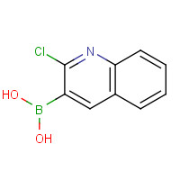 128676-84-6 2-CHLOROQUINOLINE-3-BORONIC ACID chemical structure