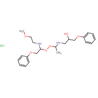 129689-30-1 (S)-4-[2-HYDROXY-3-PHENOXYPROPYLAMINOETHOXY]-N-(2-METHOXYETHYL)PHENOXYACETAMIDE HYDROCHLORIDE chemical structure