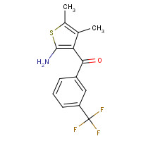 132861-87-1 (2-AMINO-4,5-DIMETHYL-3-THIENYL)-[3-(TRIFLUOROMETHYL)PHENYL]METHANONE chemical structure