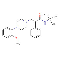 133025-23-7 (S)-N-TERT-BUTYL-3-(4-(2-METHOXYPHENYL)-PIPERAZIN-1-YL)-2-PHENYLPROPANAMIDE DIHYDROCHLORIDE chemical structure